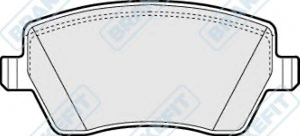 APEC BRAKING PD3075 Комплект гальмівних колодок, дискове гальмо