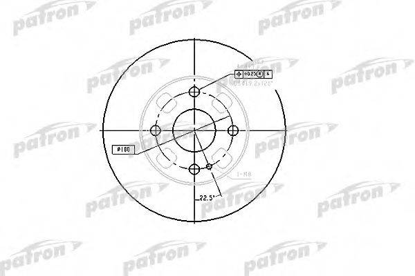 PATRON PBD4120 гальмівний диск
