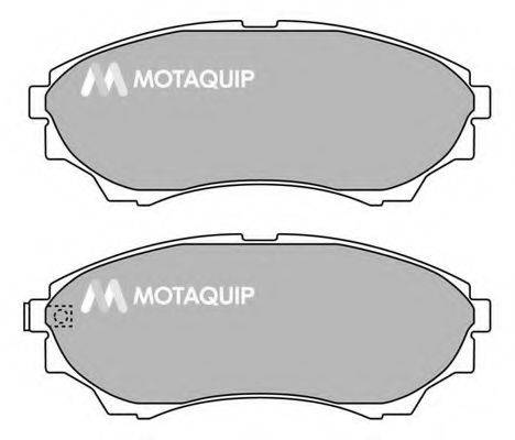 MOTAQUIP LVXL1359 Комплект гальмівних колодок, дискове гальмо