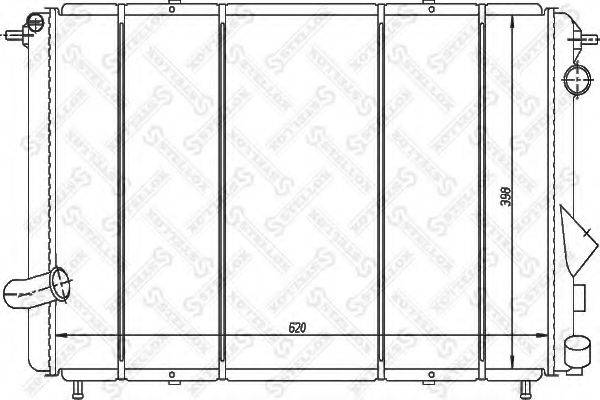 STELLOX 1026193SX Радіатор, охолодження двигуна