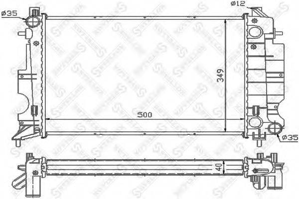 STELLOX 1026230SX Радіатор, охолодження двигуна