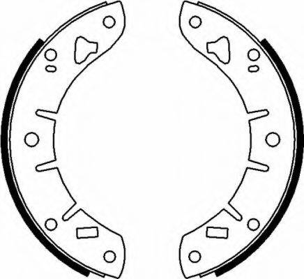 HELLA PAGID 8DB355000341 Комплект гальмівних колодок