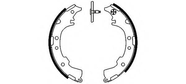 HELLA PAGID 8DB355002191 Комплект гальмівних колодок