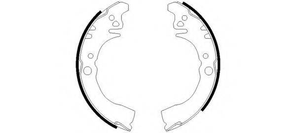 HELLA PAGID 8DB355002431 Комплект гальмівних колодок