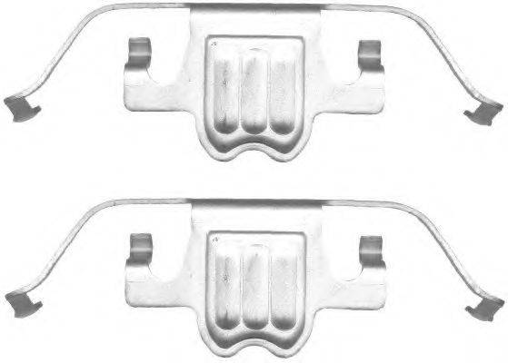 HELLA PAGID 8DZ355201411 комплект приладдя, гальмівний супорт