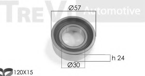 TREVI AUTOMOTIVE KD1434 Комплект ременя ГРМ