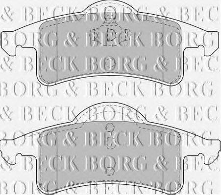 BORG & BECK BBP1782 Комплект гальмівних колодок, дискове гальмо