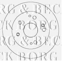 BORG & BECK BBD4424 гальмівний диск