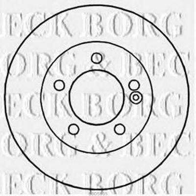 BORG & BECK BBD5165 гальмівний диск