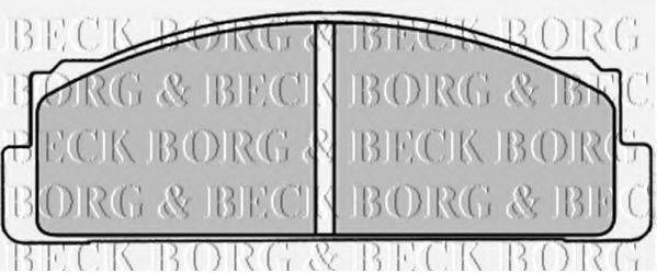BORG & BECK BBP1310 Комплект гальмівних колодок, дискове гальмо