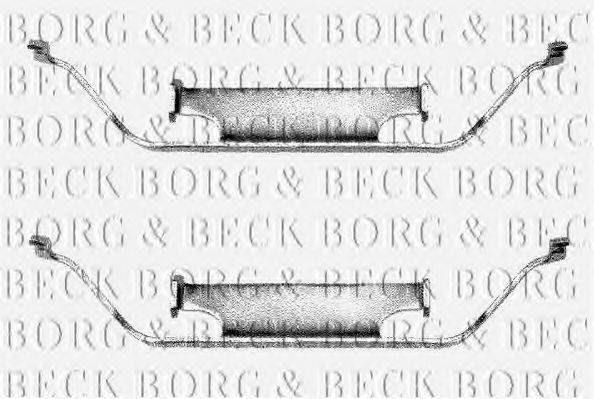 BORG & BECK BBK1011 Комплектуючі, колодки дискового гальма