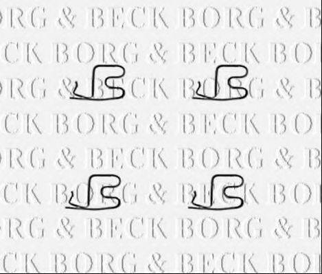 BORG & BECK BBK1391 Комплектуючі, колодки дискового гальма