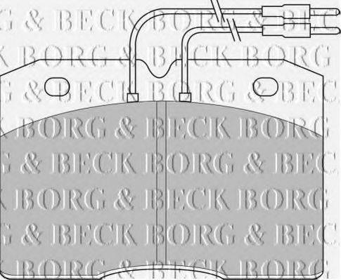 BORG & BECK BBP1133 Комплект гальмівних колодок, дискове гальмо