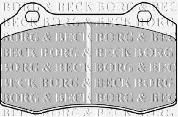 BORG & BECK BBP1823 Комплект гальмівних колодок, дискове гальмо
