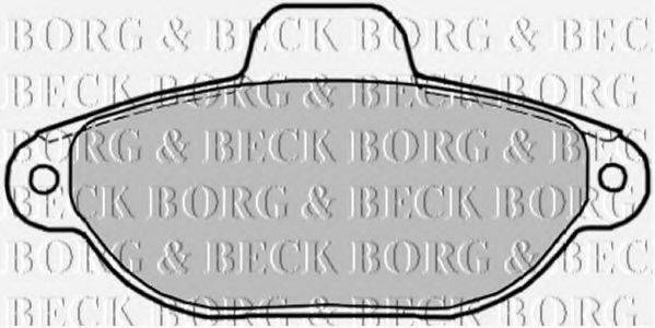 BORG & BECK BBP1852 Комплект гальмівних колодок, дискове гальмо