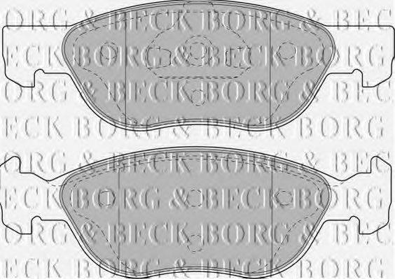 BORG & BECK BBP1859 Комплект гальмівних колодок, дискове гальмо
