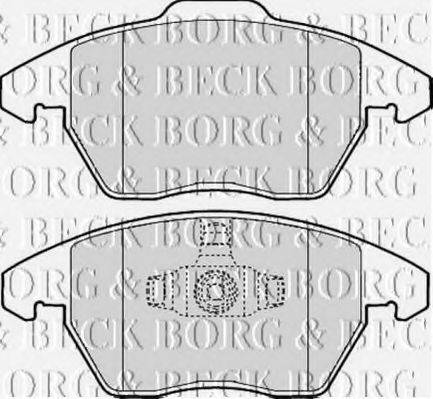 BORG & BECK BBP1888 Комплект гальмівних колодок, дискове гальмо