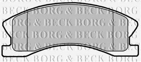 BORG & BECK BBP2148 Комплект гальмівних колодок, дискове гальмо