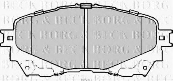 BORG & BECK BBP2411 Комплект гальмівних колодок, дискове гальмо