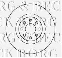 BORG & BECK BBD4544 гальмівний диск