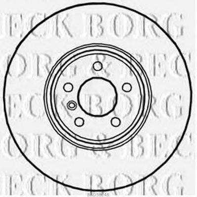 BORG & BECK BBD5824S гальмівний диск