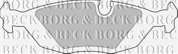 BORG & BECK BBP1266 Комплект гальмівних колодок, дискове гальмо
