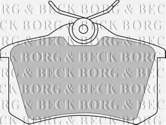 BORG & BECK BBP1542 Комплект гальмівних колодок, дискове гальмо