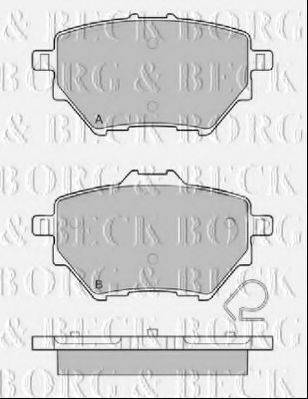 BORG & BECK BBP2452 Комплект гальмівних колодок, дискове гальмо