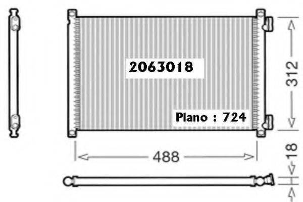 ORDONEZ 2063018 Конденсатор, кондиціонер