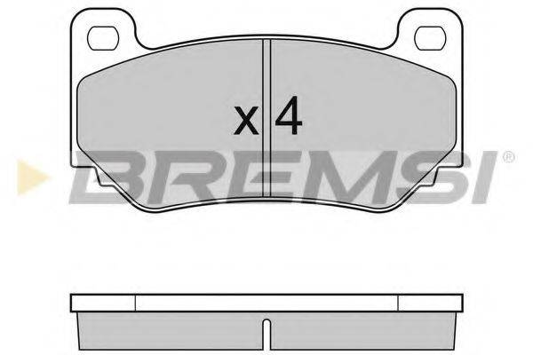 BREMSI BP3104 Комплект гальмівних колодок, дискове гальмо