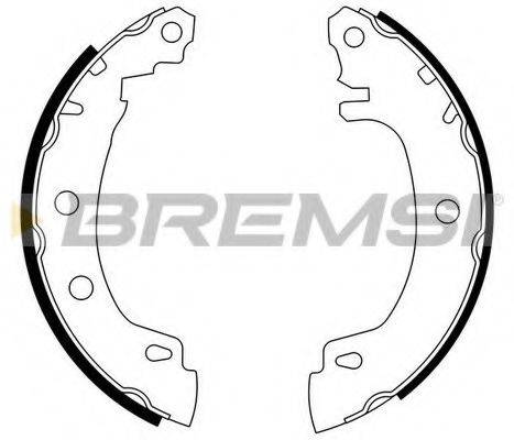 BREMSI GF0405 Комплект гальмівних колодок