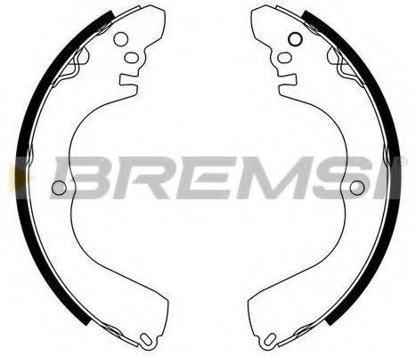 BREMSI GF0827 Комплект гальмівних колодок