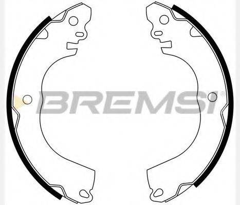 BREMSI GF0844 Комплект гальмівних колодок