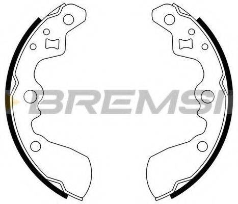 BREMSI GF0911 Комплект гальмівних колодок