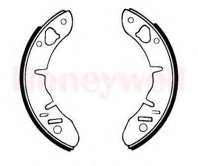 BENDIX 361038B Комплект гальмівних колодок