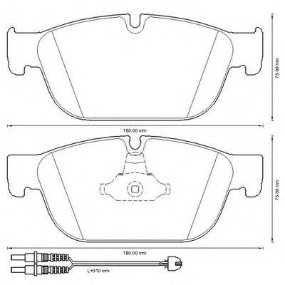 BENDIX 573338B Комплект гальмівних колодок, дискове гальмо