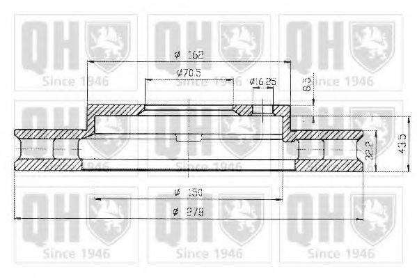 QUINTON HAZELL BDC4797 гальмівний диск