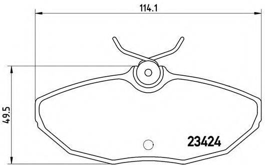 BREMBO P36013 Комплект гальмівних колодок, дискове гальмо