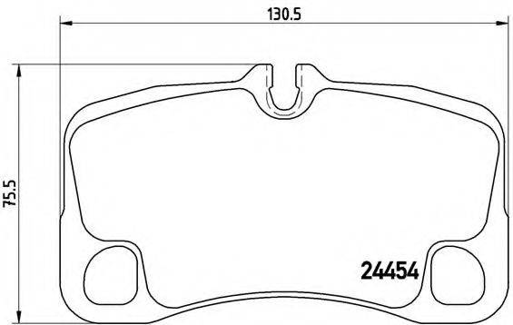 BREMBO P65022 Комплект гальмівних колодок, дискове гальмо