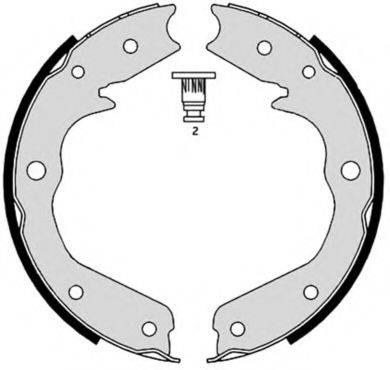 BREMBO S59527 Комплект гальмівних колодок, стоянкова гальмівна система