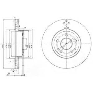 DELPHI BG3838 гальмівний диск