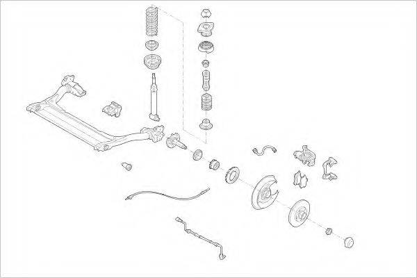 DELPHI AUDI08893R Підвіска колеса