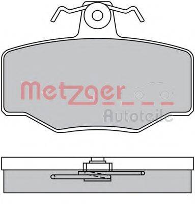 METZGER 1170076 Комплект гальмівних колодок, дискове гальмо