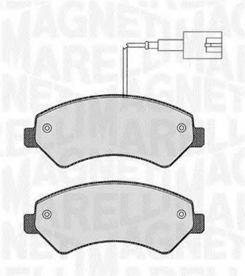 MAGNETI MARELLI 363916060190 Комплект гальмівних колодок, дискове гальмо