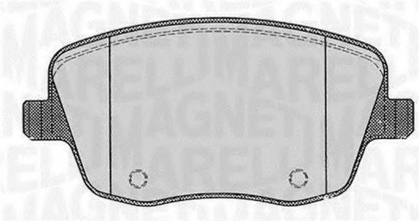 MAGNETI MARELLI 363916060575 Комплект гальмівних колодок, дискове гальмо