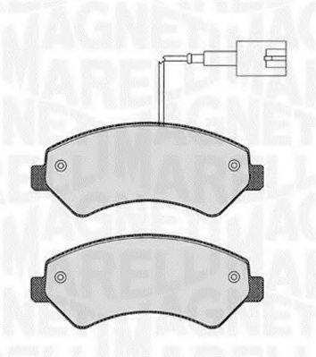 MAGNETI MARELLI 363916060643 Комплект гальмівних колодок, дискове гальмо